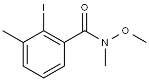 2-iodo-N-methoxy-N,3-dimethylbenzamide 结构式