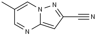 6-methylpyrazolo[1,5-a]pyrimidine-2-carbonitrile 结构式