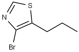 4-Bromo-5-(n-propyl)thiazole 结构式