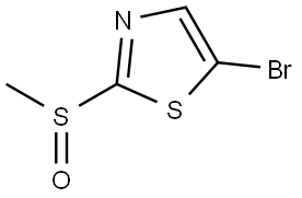 5-Bromo-2-(methylsulfinyl)thiazole 结构式