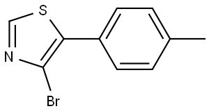 4-Bromo-5-(4-tolyl)thiazole 结构式
