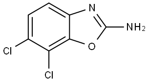 2-Benzoxazolamine, 6,7-dichloro- 结构式