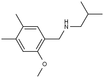 2-Methoxy-4,5-dimethyl-N-(2-methylpropyl)benzenemethanamine 结构式