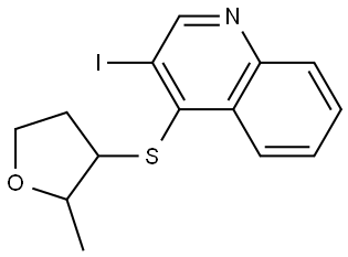 Pentitol, 1,4-anhydro-2,5-dideoxy-3-S-(3-iodo-4-quinolinyl)-3-thio- 结构式