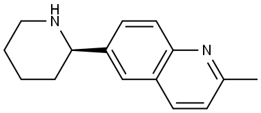 2-METHYL-6-[(2R)-PIPERIDIN-2-YL]QUINOLINE 结构式