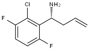 (1R)-1-(2-CHLORO-3,6-DIFLUOROPHENYL)BUT-3-EN-1-AMINE 结构式