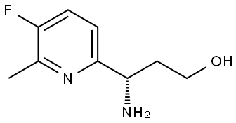 (3S)-3-AMINO-3-(5-FLUORO-6-METHYL (2-PYRIDYL))PROPAN-1-OL 结构式