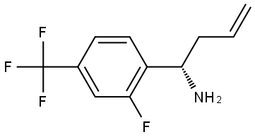 (1S)-1-[2-FLUORO-4-(TRIFLUOROMETHYL)PHENYL]BUT-3-EN-1-AMINE 结构式