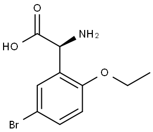 (2S)-2-AMINO-2-(5-BROMO-2-ETHOXYPHENYL)ACETIC ACID 结构式