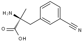 3-Cyano-α-methyl-L-phenylalanine 结构式