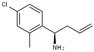 (1R)-1-(4-CHLORO-2-METHYLPHENYL)BUT-3-EN-1-AMINE 结构式