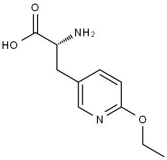(2R)-2-AMINO-3-(6-ETHOXYPYRIDIN-3-YL)PROPANOIC ACID 结构式