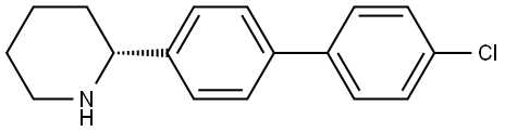 (2R)-2-(4'-CHLORO-[1,1'-BIPHENYL]-4-YL)PIPERIDINE 结构式