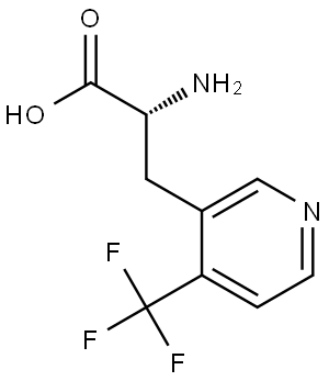 (2R)-2-AMINO-3-[4-(TRIFLUOROMETHYL)PYRIDIN-3-YL]PROPANOIC ACID 结构式