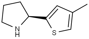 (2S)-2-(4-METHYLTHIOPHEN-2-YL)PYRROLIDINE 结构式