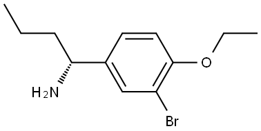 (1R)-1-(3-BROMO-4-ETHOXYPHENYL)BUTAN-1-AMINE 结构式