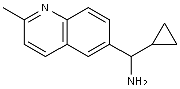 CYCLOPROPYL(2-METHYL (6-QUINOLYL))METHYLAMINE 结构式