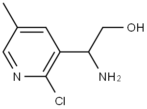 2-AMINO-2-(2-CHLORO-5-METHYLPYRIDIN-3-YL)ETHAN-1-OL 结构式