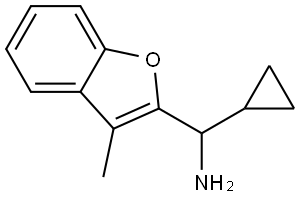 cyclopropyl(3-methylbenzofuran-2-yl)methanamine 结构式