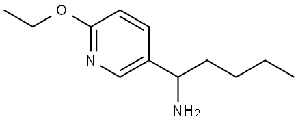 1-(6-ETHOXY-3-PYRIDYL)PENTYLAMINE 结构式