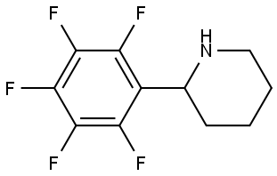 2-(2,3,4,5,6-PENTAFLUOROPHENYL)PIPERIDINE 结构式