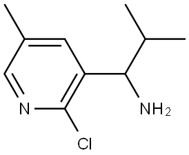 1-(2-CHLORO-5-METHYL (3-PYRIDYL))-2-METHYLPROPYLAMINE 结构式