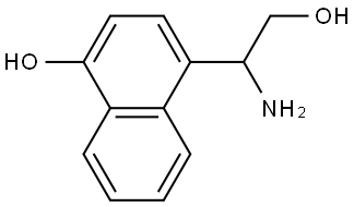 2-AMINO-2-(4-HYDROXYNAPHTHYL)ETHAN-1-OL 结构式