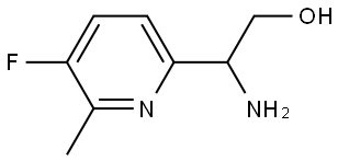 2-AMINO-2-(5-FLUORO-6-METHYLPYRIDIN-2-YL)ETHAN-1-OL 结构式