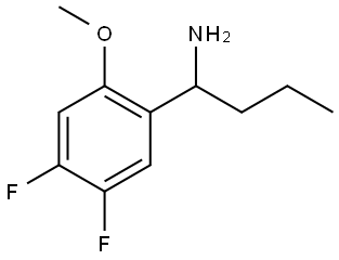 1-(4,5-DIFLUORO-2-METHOXYPHENYL)BUTYLAMINE 结构式