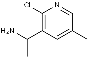 1-(2-CHLORO-5-METHYL-3-PYRIDYL)ETHYLAMINE 结构式