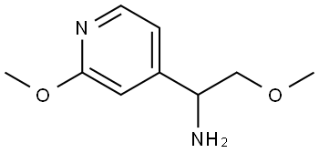 2-methoxy-1-(2-methoxypyridin-4-yl)ethan-1-amine 结构式