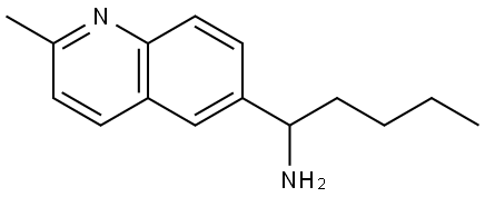 1-(2-METHYL-6-QUINOLYL)PENTYLAMINE 结构式