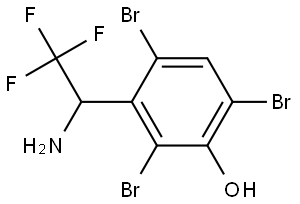 3-(1-AMINO-2,2,2-TRIFLUOROETHYL)-2,4,6-TRIBROMOPHENOL 结构式