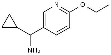 CYCLOPROPYL(6-ETHOXY(3-PYRIDYL))METHYLAMINE 结构式