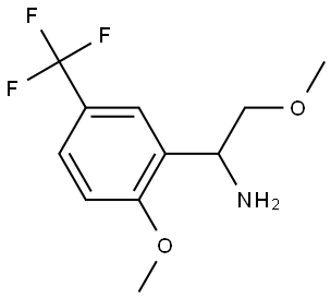 2-METHOXY-1-[2-METHOXY-5-(TRIFLUOROMETHYL)PHENYL]ETHYLAMINE 结构式