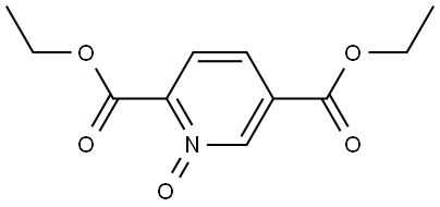 2,5-Pyridinedicarboxylic acid, 2,5-diethyl ester, 1-oxide 结构式