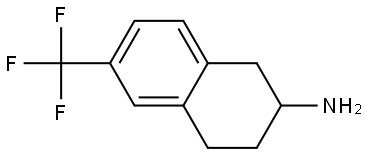 6-(三氟甲基)-1,2,3,4-四氢萘-2-胺 结构式