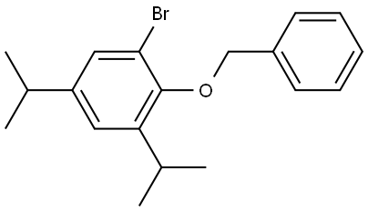 2-(benzyloxy)-1-bromo-3,5-diisopropylbenzene 结构式