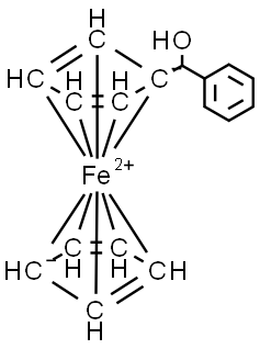 Α-苯基二茂铁基甲醇 结构式