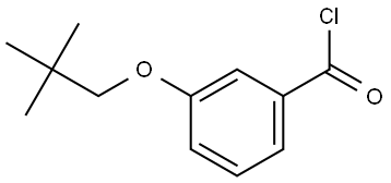 3-(2,2-Dimethylpropoxy)benzoyl chloride 结构式