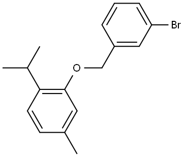 2-((3-bromobenzyl)oxy)-1-isopropyl-4-methylbenzene 结构式