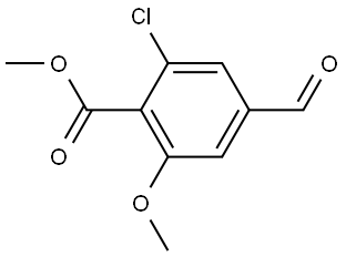Benzoic acid, 2-chloro-4-formyl-6-methoxy-, methyl ester 结构式