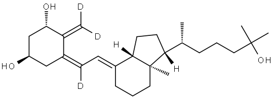 钙三醇 (6,19,19-D3) 结构式