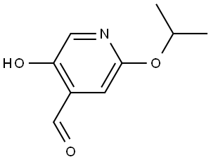 5-Hydroxy-2-(1-methylethoxy)-4-pyridinecarboxaldehyde 结构式