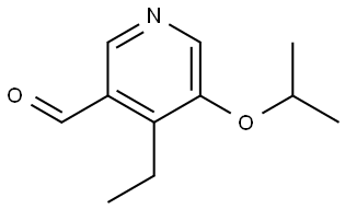 4-Ethyl-5-(1-methylethoxy)-3-pyridinecarboxaldehyde 结构式