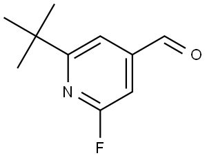 2-(叔丁基)-6-氟异烟醛 结构式