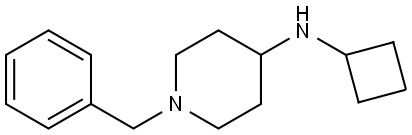 1-benzyl-N-cyclobutylpiperidin-4-amine 结构式