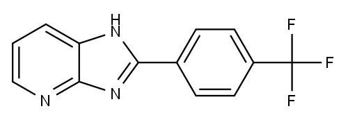 2-(4-(trifluoromethyl)phenyl)-3H-imidazo[4,5-b]pyridine 结构式
