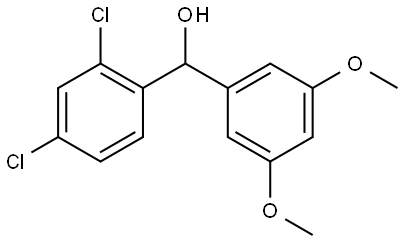 (2,4-dichlorophenyl)(3,5-dimethoxyphenyl)methanol 结构式