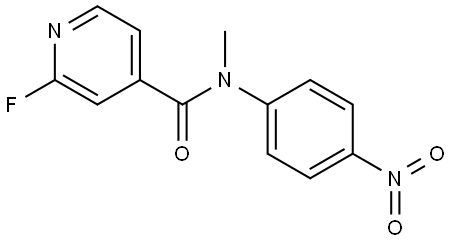 2-fluoro-N-methyl-N-(4-nitrophenyl)isonicotinamide 结构式